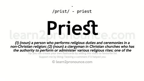 priest pronunciation